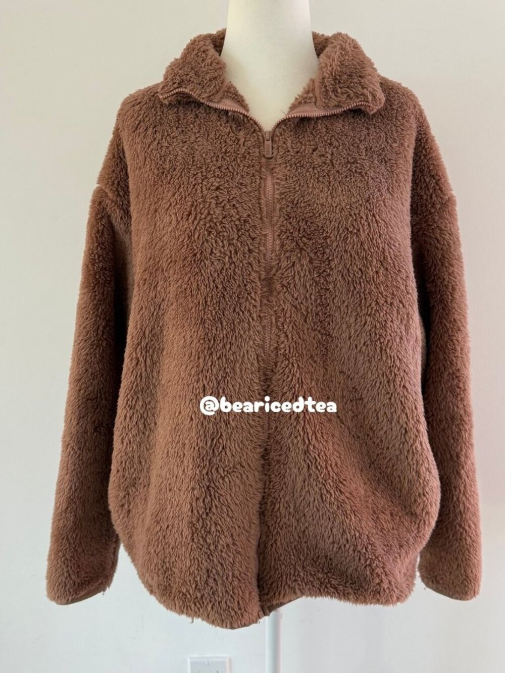Victoria's Secret PINK Teddy Full Zip Sherpa Jacket Sweater